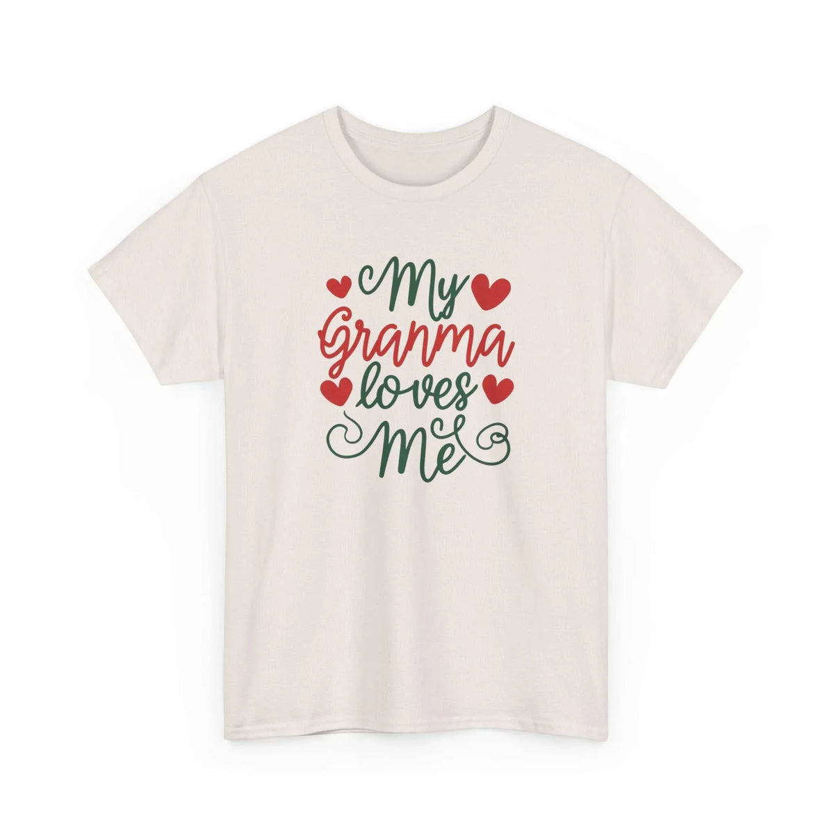 My Granma Loves Me Unisex Cotton Tee - Heartfelt Gift - Under the Stars Babe - underthestarsbabe