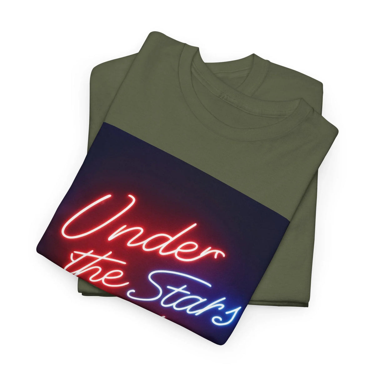 Neon Under the Stars Babe Heavy Cotton Tee - Bold & Trendy - underthestarsbabe