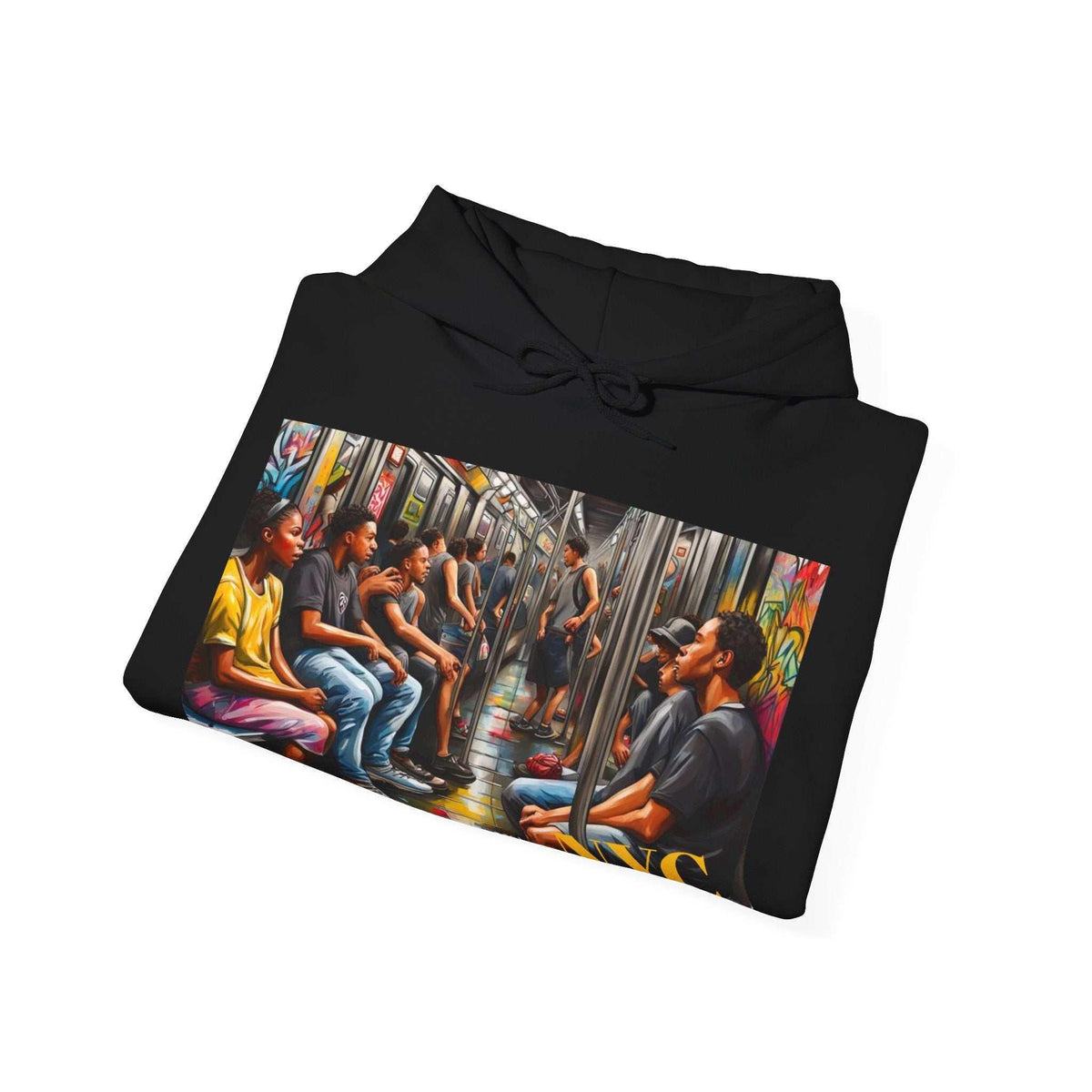 NY Subway Art Unisex Heavy Blend™ Hooded Sweatshirt - Cozy & Classic - Under the Stars Babe - underthestarsbabe