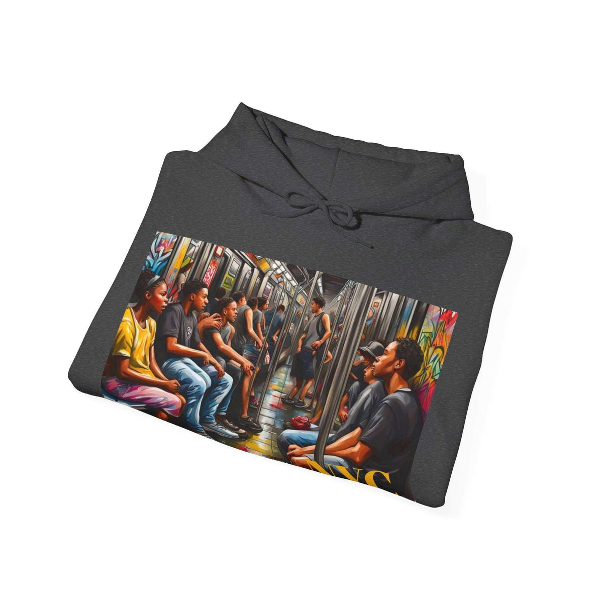 NY Subway Art Unisex Heavy Blend™ Hooded Sweatshirt - Cozy & Classic - Under the Stars Babe - underthestarsbabe