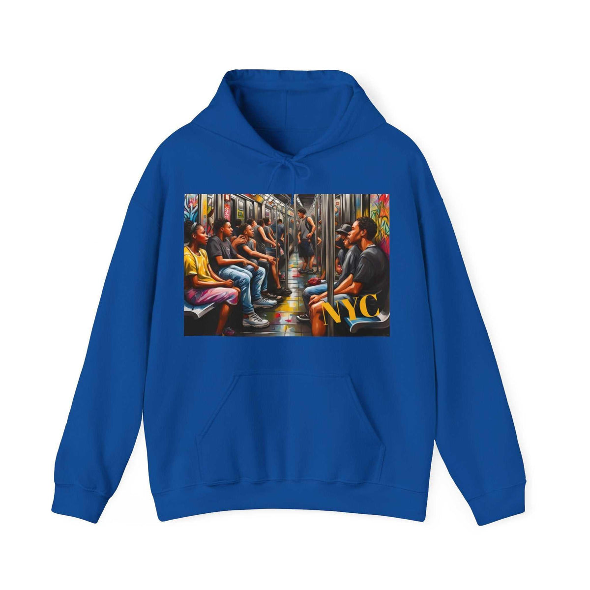 NY Subway Art Unisex Heavy Blend™ Hooded Sweatshirt - Cozy & Classic - Under the Stars Babe - underthestarsbabe