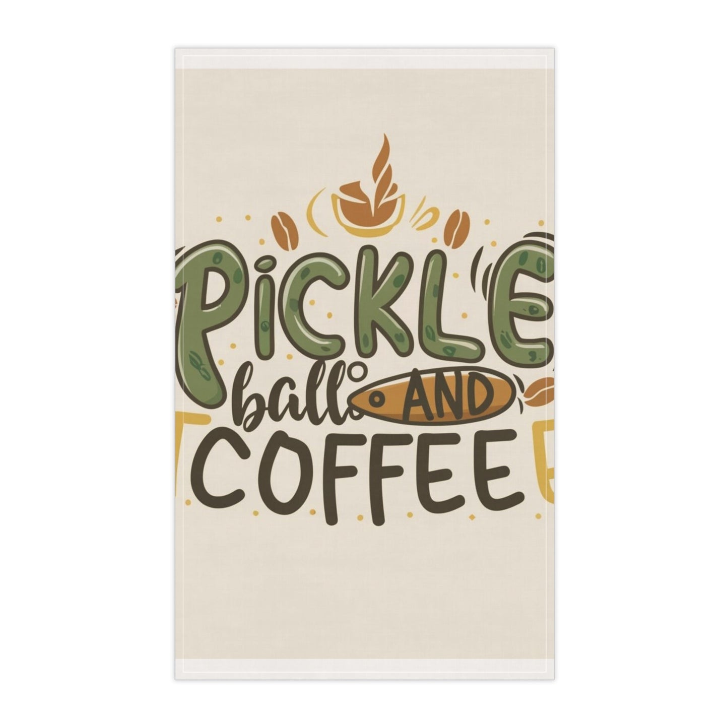 Pickle Ball & Coffee Kitchen Towel - underthestarsbabe