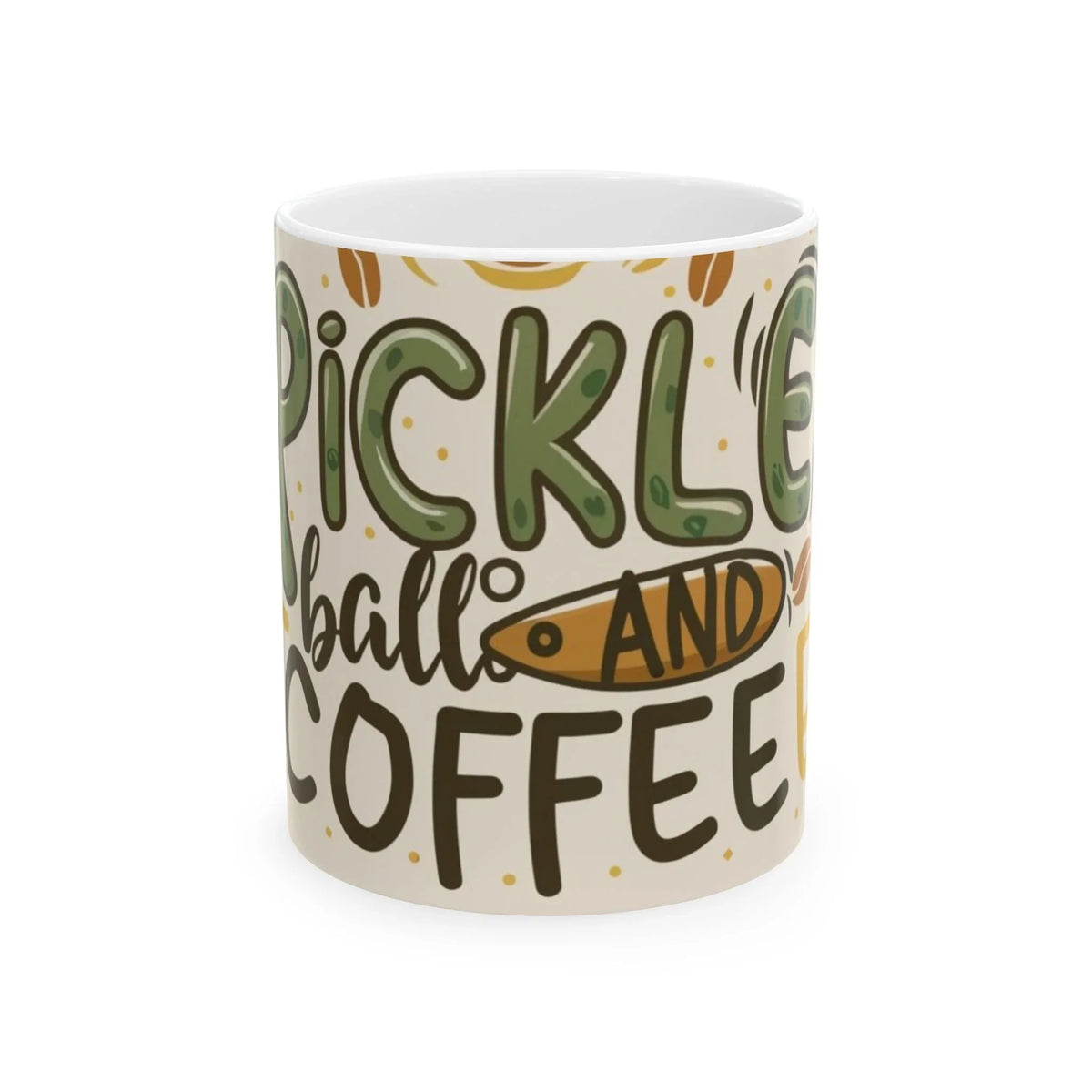 Pickleball & Coffee Ceramic Mug 11oz - underthestarsbabe