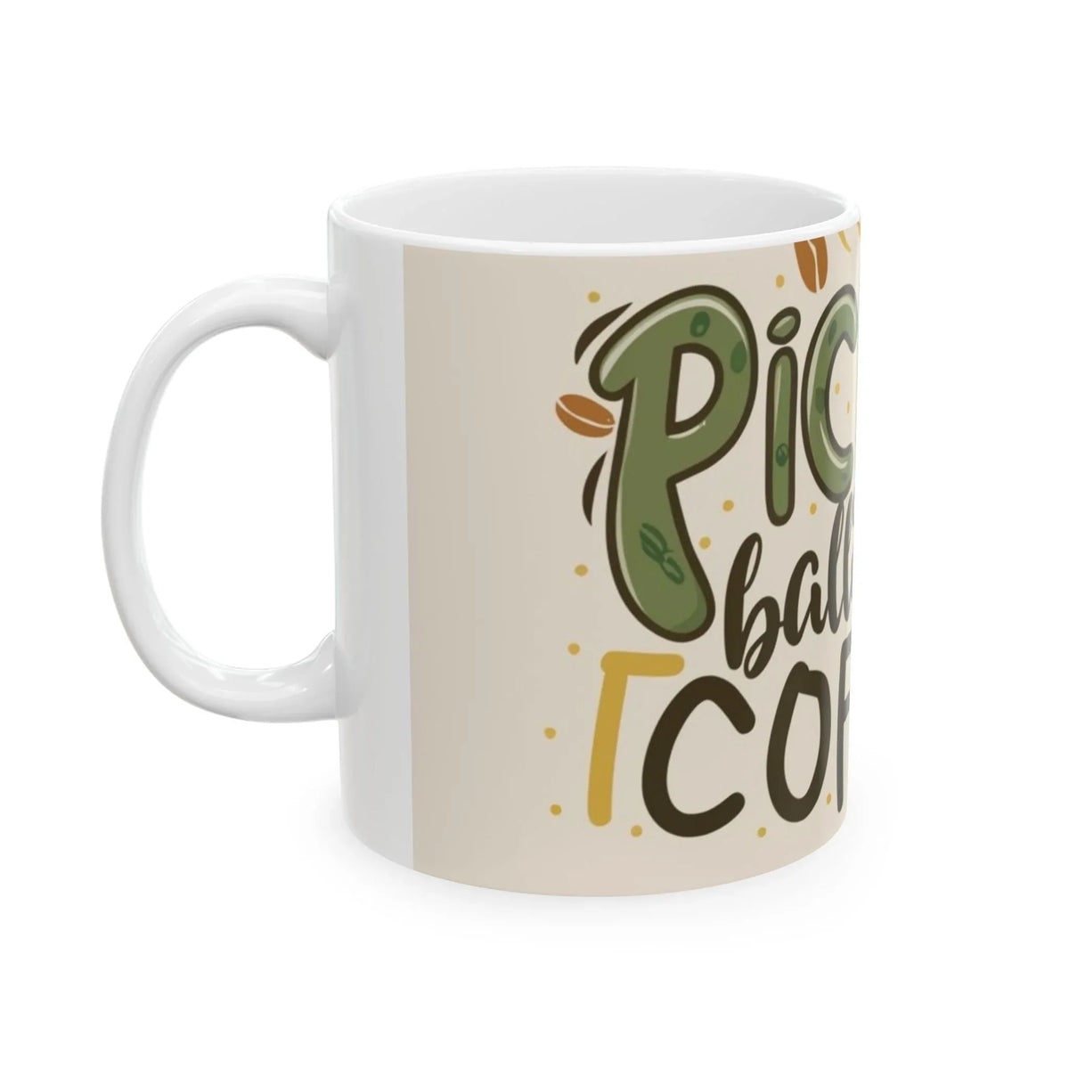 Pickleball & Coffee Ceramic Mug 11oz - underthestarsbabe