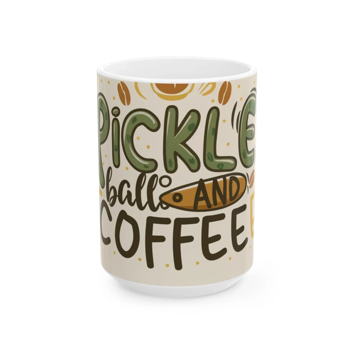 Pickleball & Coffee Ceramic Mug 11oz - underthestarsbabe