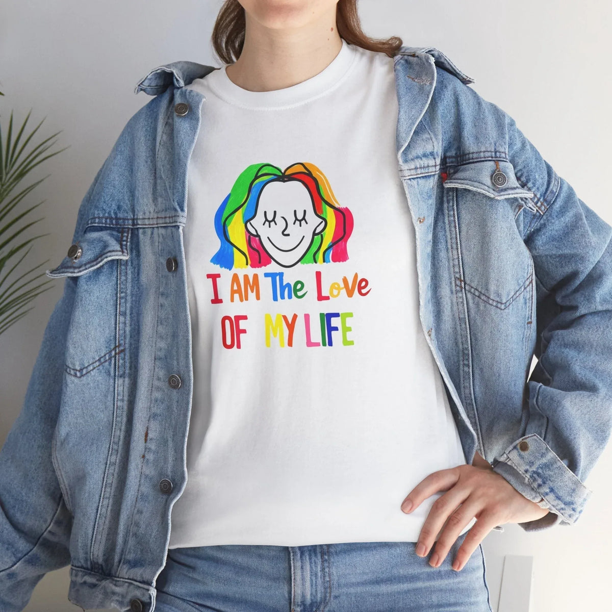 Positive Vibe Unisex Tee - I AM The Love Of MY Life, Gift for Friends - underthestarsbabe