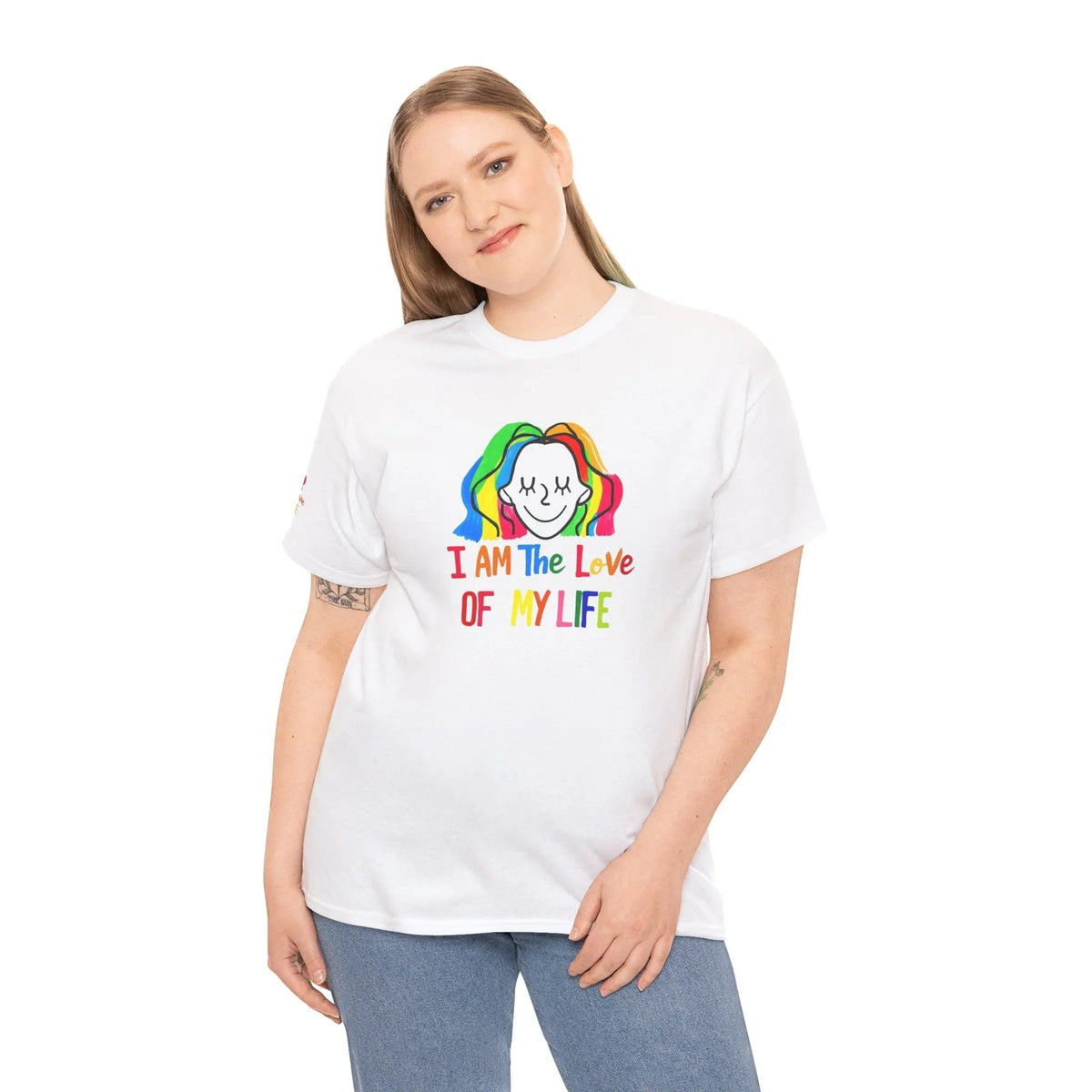 Positive Vibe Unisex Tee - I AM The Love Of MY Life, Gift for Friends - underthestarsbabe