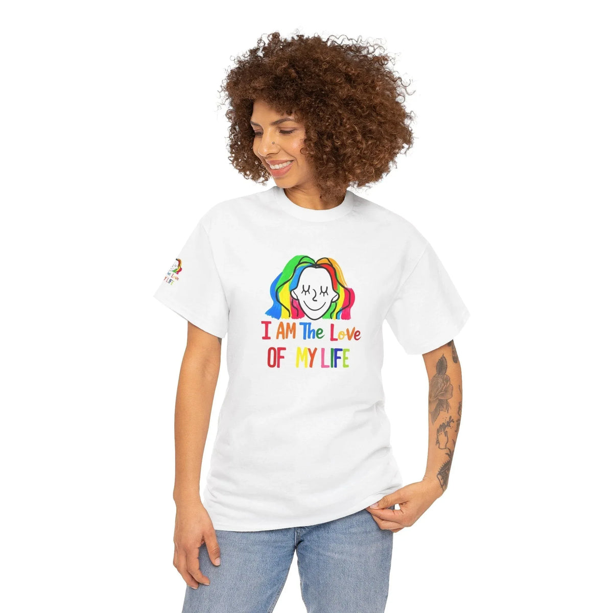 Positive Vibe Unisex Tee - I AM The Love Of MY Life, Gift for Friends - underthestarsbabe