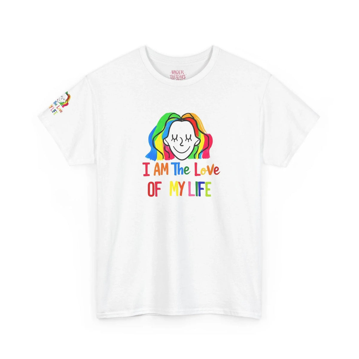 Positive Vibe Unisex Tee - I AM The Love Of MY Life, Gift for Friends - underthestarsbabe