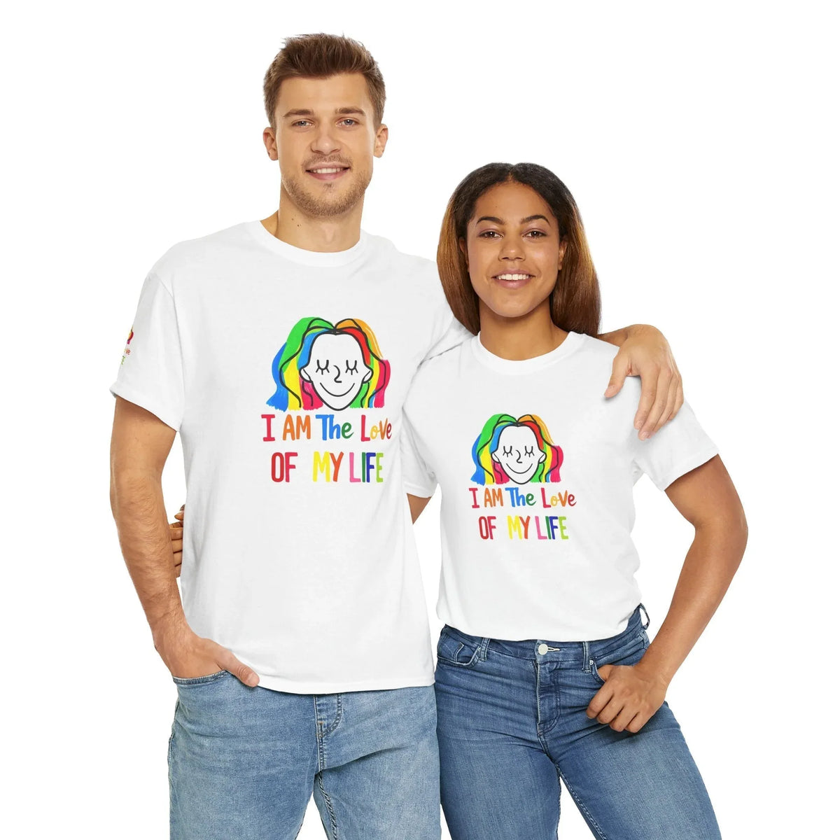 Positive Vibe Unisex Tee - I AM The Love Of MY Life, Gift for Friends - underthestarsbabe