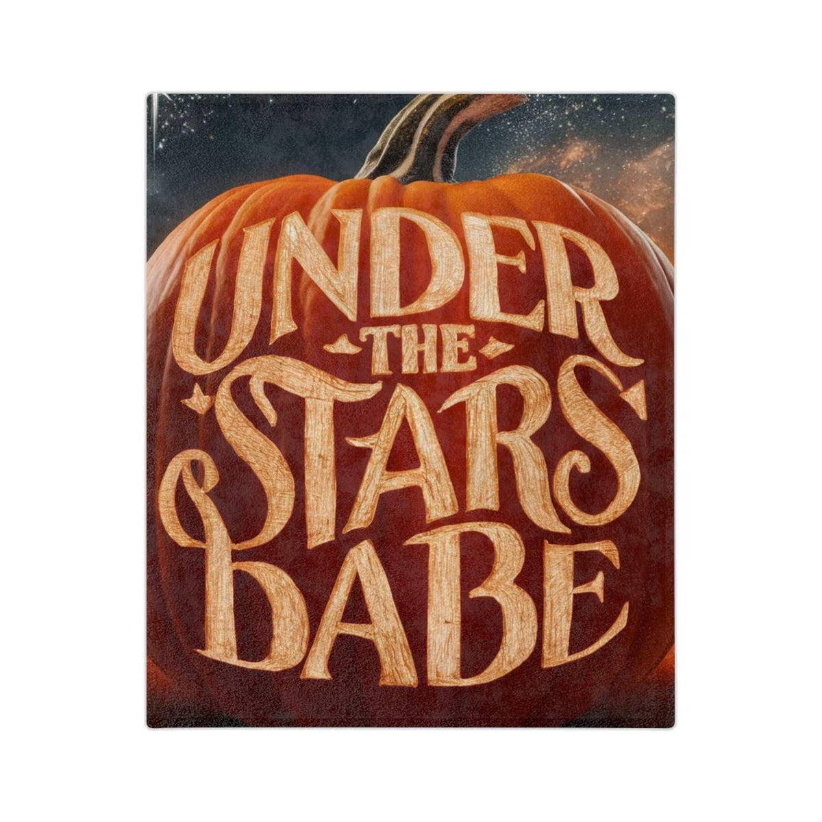 Pumpkin Velveteen Microfiber Blanket - underthestarsbabe