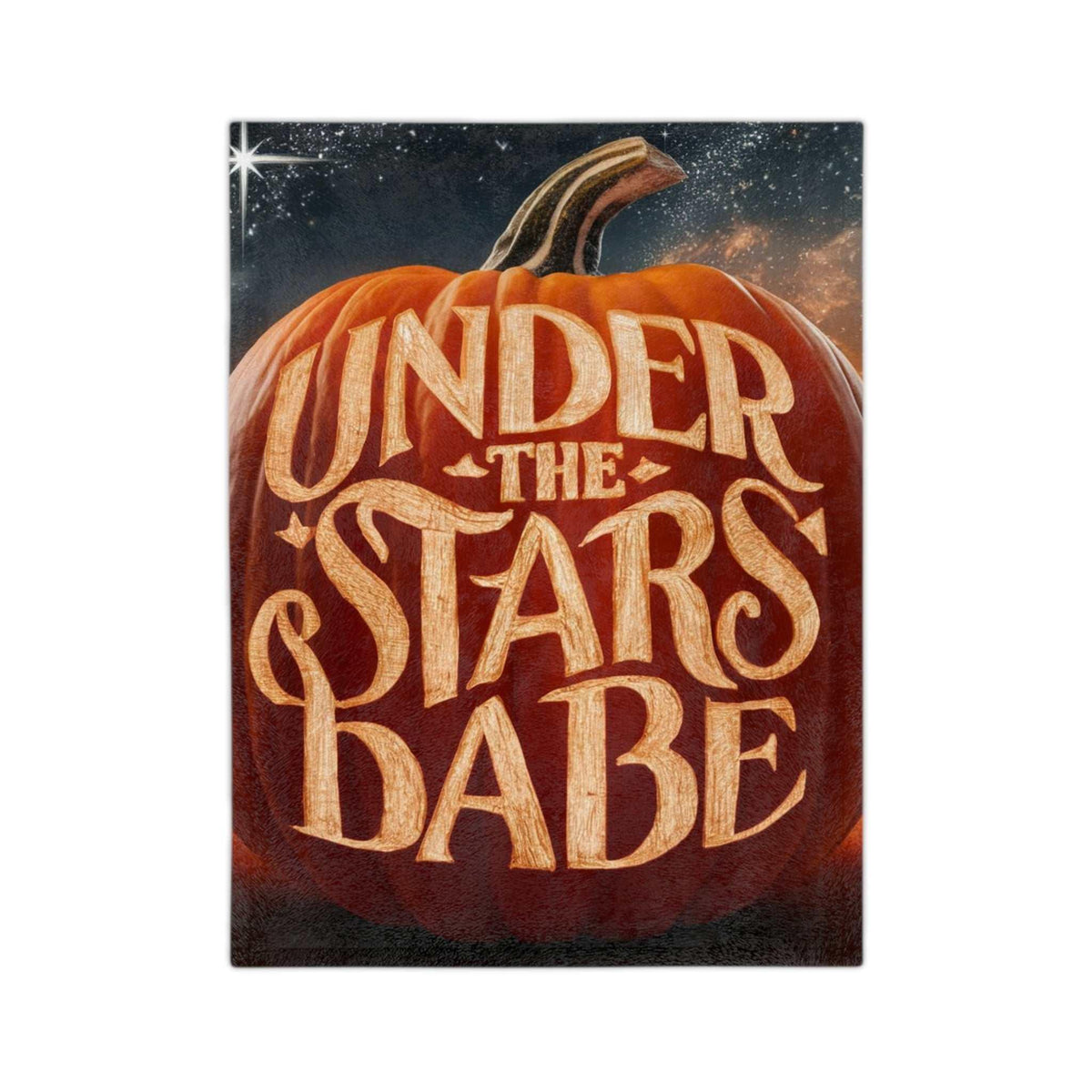 Pumpkin Velveteen Microfiber Blanket - underthestarsbabe