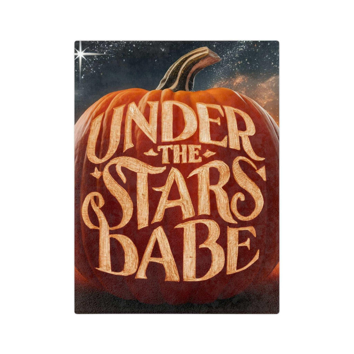 Pumpkin Velveteen Microfiber Blanket - underthestarsbabe