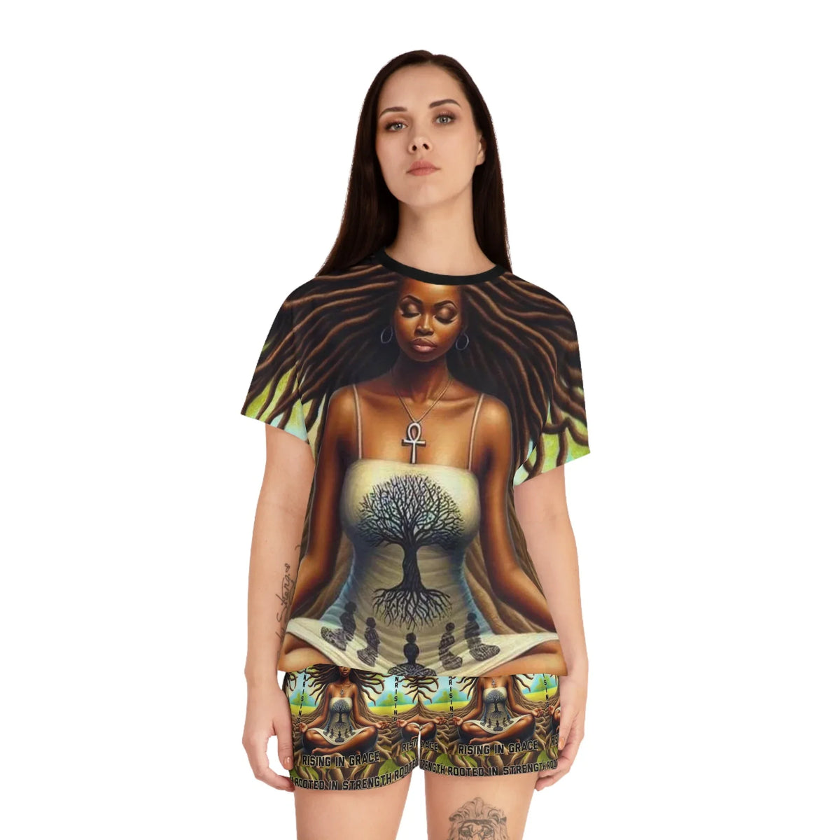 Queen Peace Short Pajama Set - underthestarsbabe