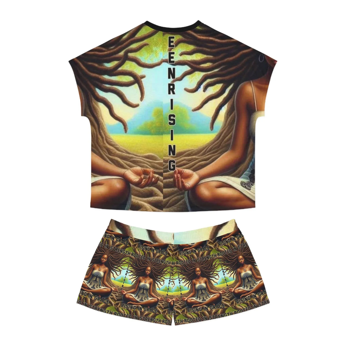 Queen Peace Short Pajama Set - underthestarsbabe