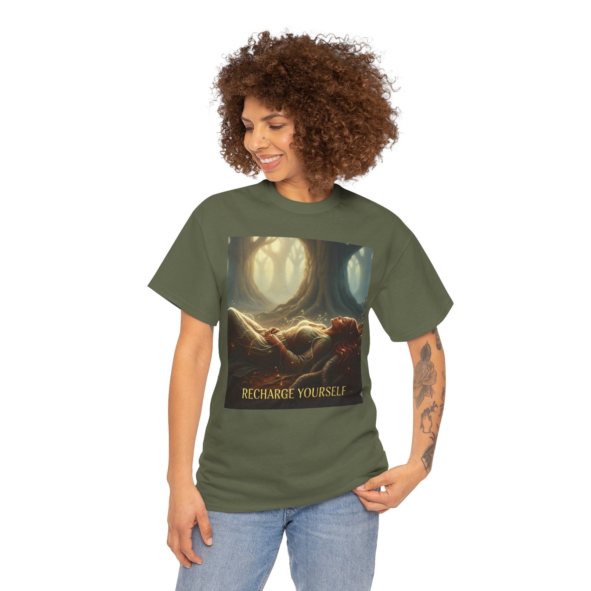 Recharge Yourself Wellness T-Shirt - underthestarsbabe