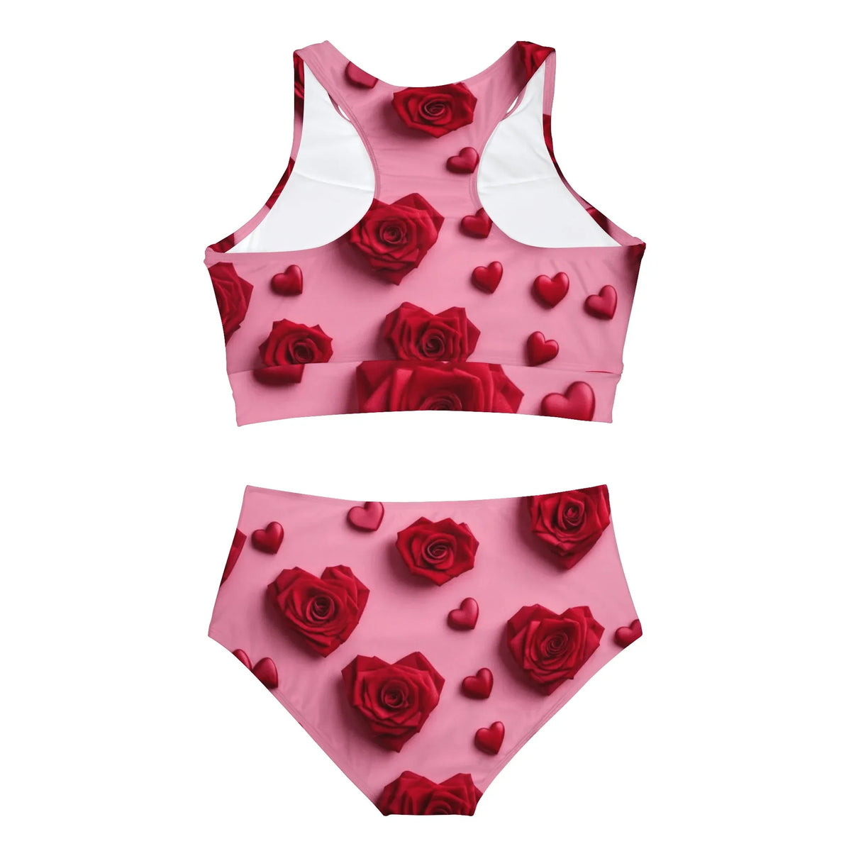 Red Rose Sporty Swimsuit Gift - Under the Stars Babe - underthestarsbabe
