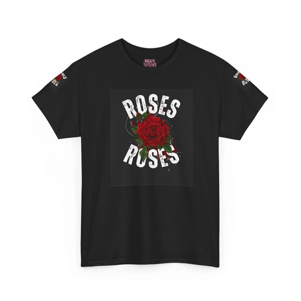 Roses Unisex Cotton Tee | Soft Floral Everyday Style - underthestarsbabe