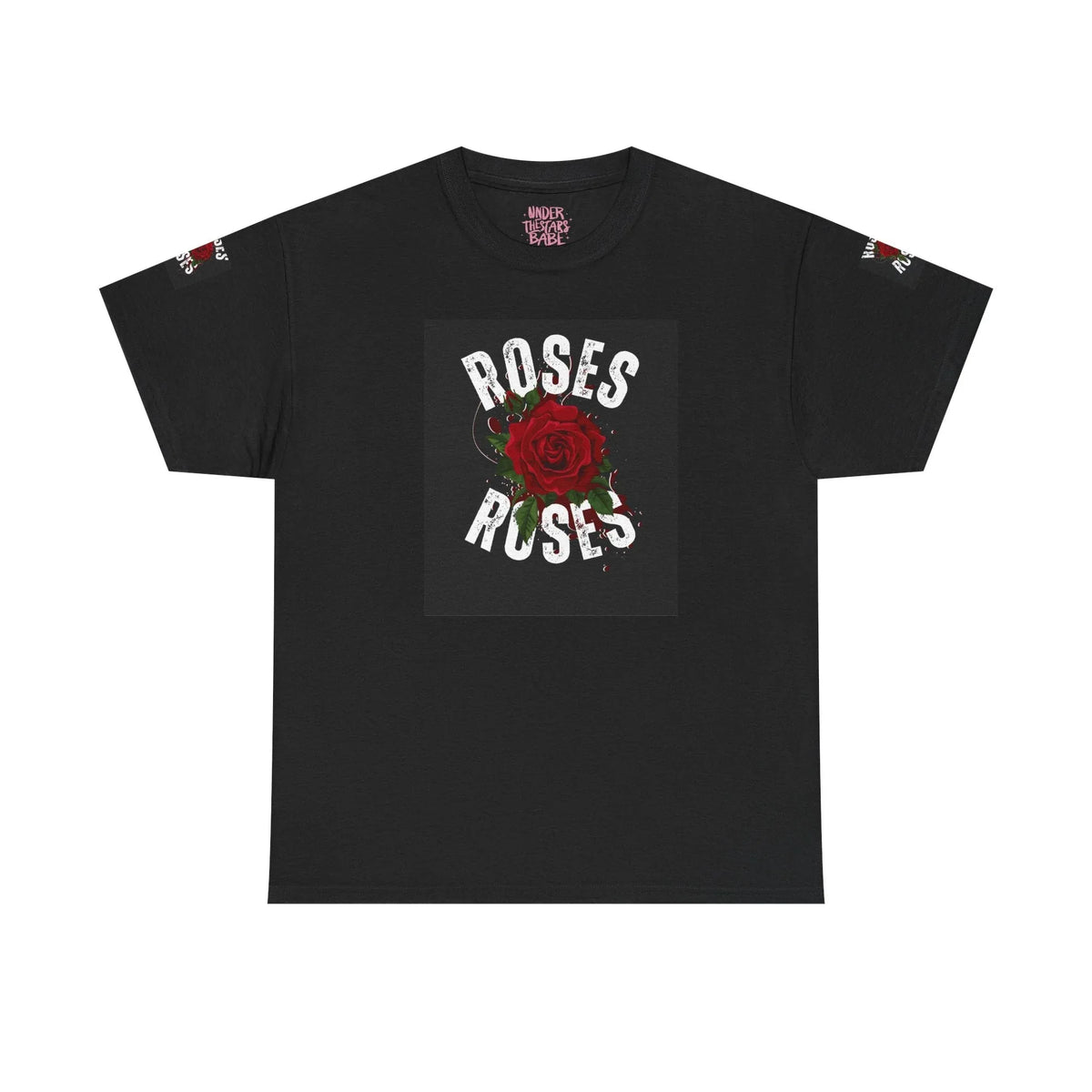 Roses Unisex Cotton Tee | Soft Floral Everyday Style - underthestarsbabe