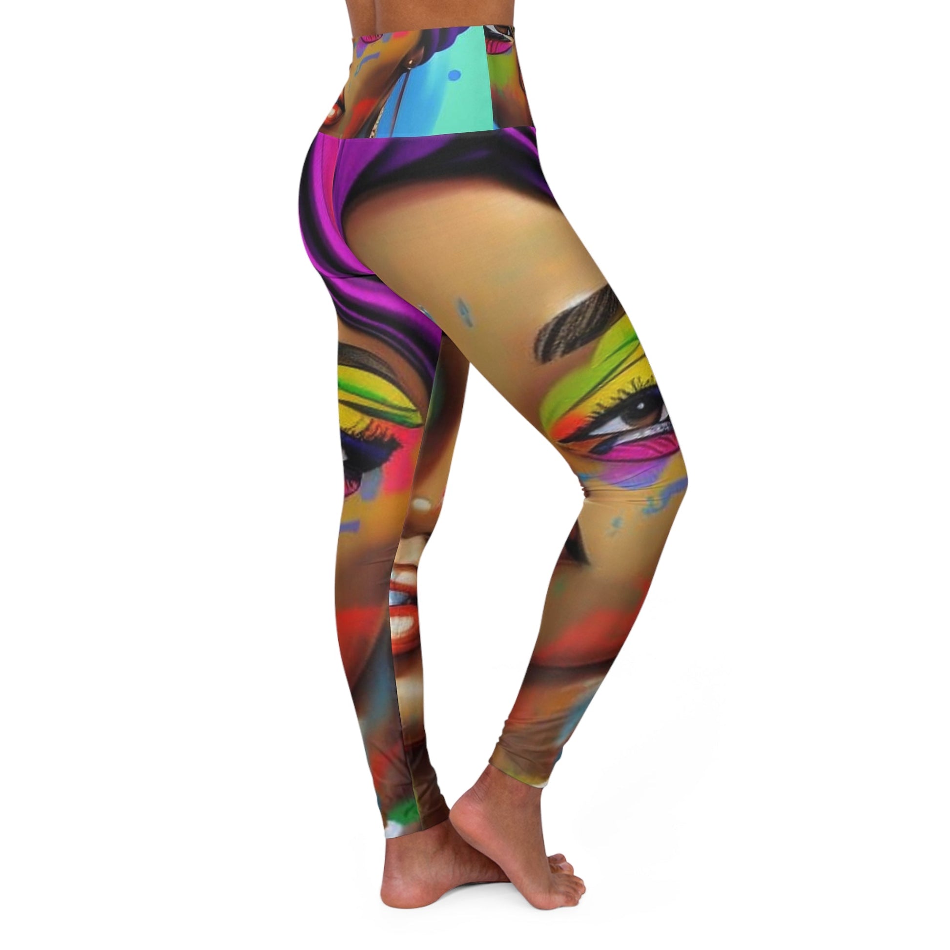 Sherine High Waisted Yoga Leggings - underthestarsbabe