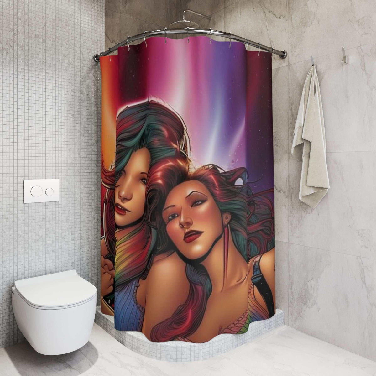 Sister Bond Shower Curtain - underthestarsbabe
