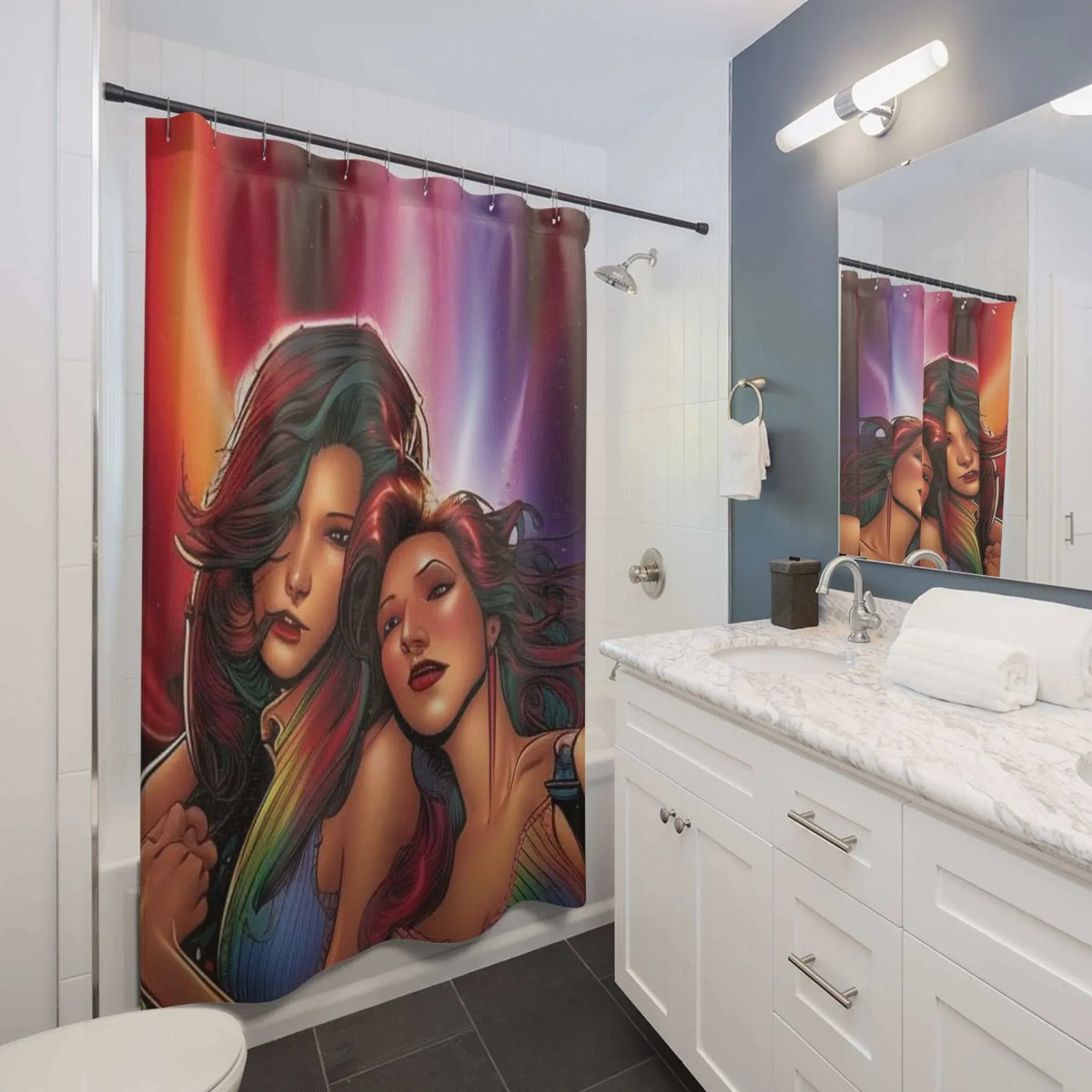 Sister Bond Shower Curtain - underthestarsbabe