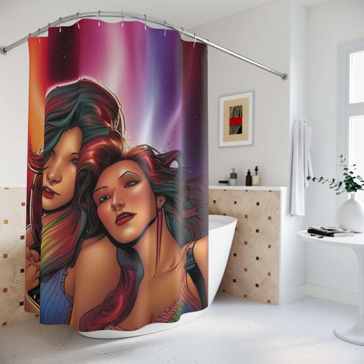 Sister Bond Shower Curtain - underthestarsbabe