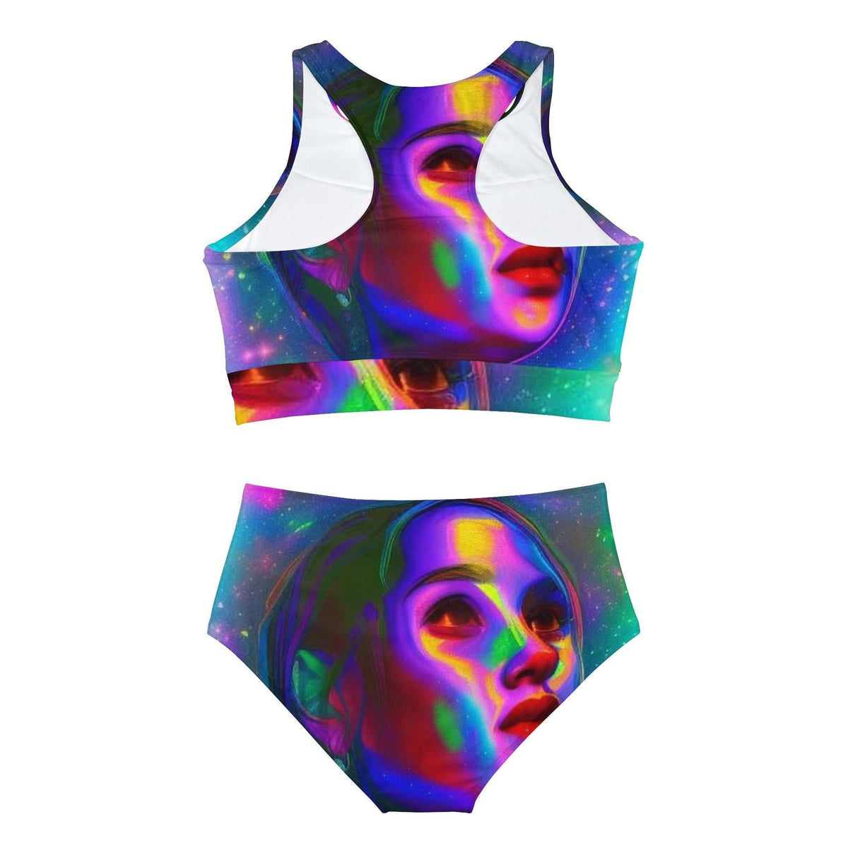 Sporty Bikini Set AOP - Under the Stars Babe - underthestarsbabe