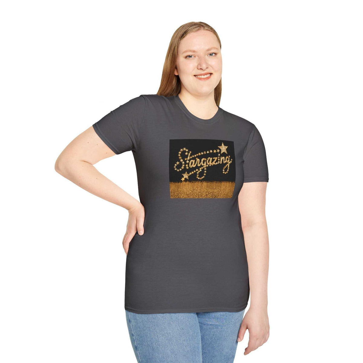 Stargazing Unisex Softstyle T-Shirt - Dreamy & Soft - Under the Stars Babe - underthestarsbabe