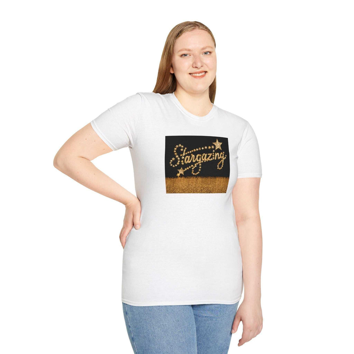 Stargazing Unisex Softstyle T-Shirt - Dreamy & Soft - Under the Stars Babe - underthestarsbabe