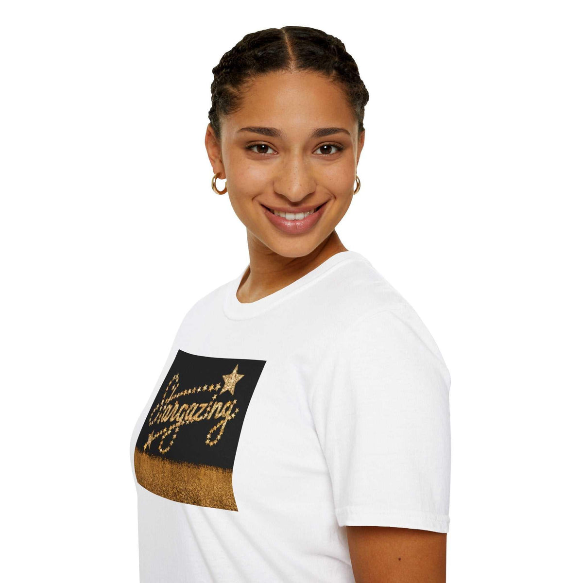 Stargazing Unisex Softstyle T-Shirt - Dreamy & Soft - Under the Stars Babe - underthestarsbabe