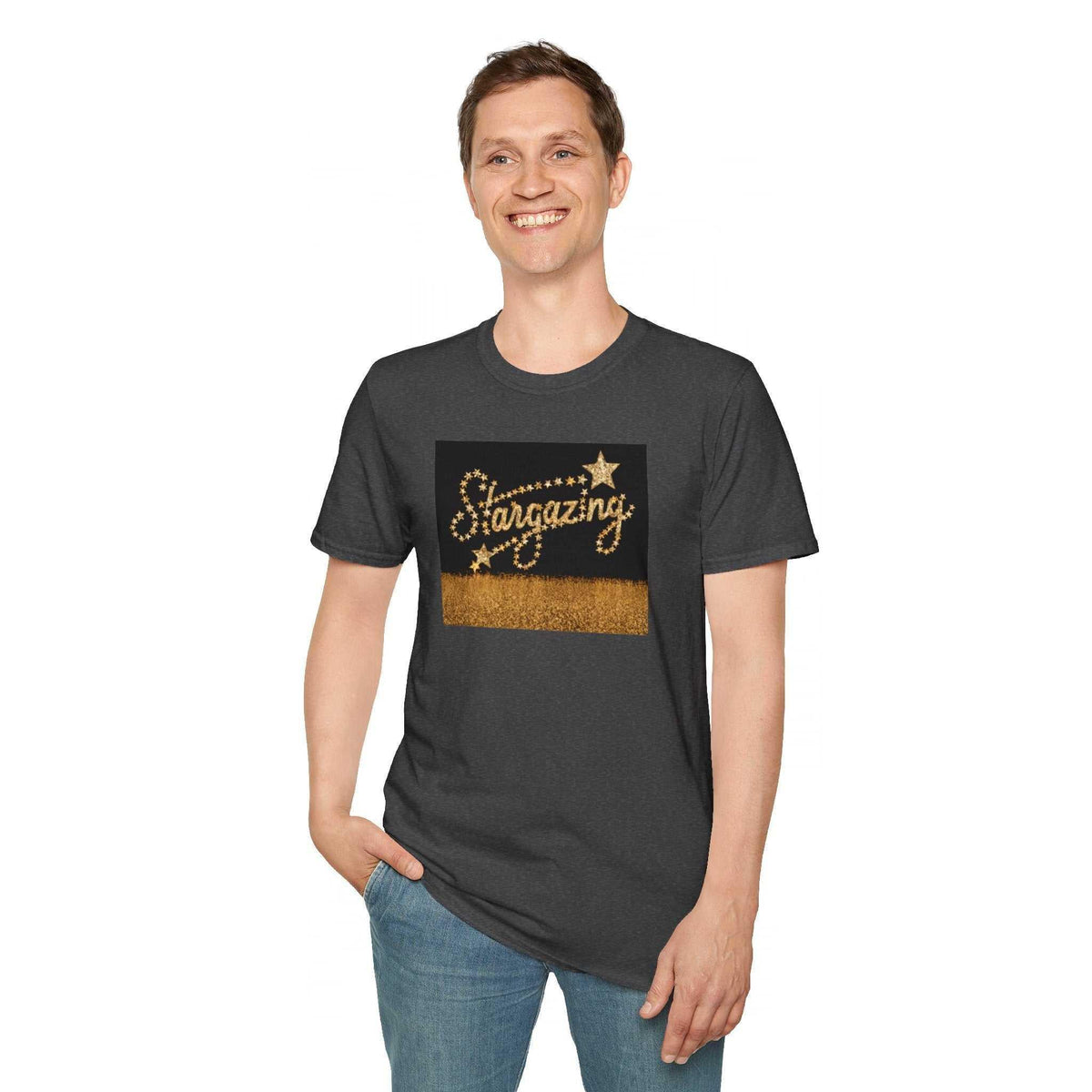 Stargazing Unisex Softstyle T-Shirt - Dreamy & Soft - Under the Stars Babe - underthestarsbabe
