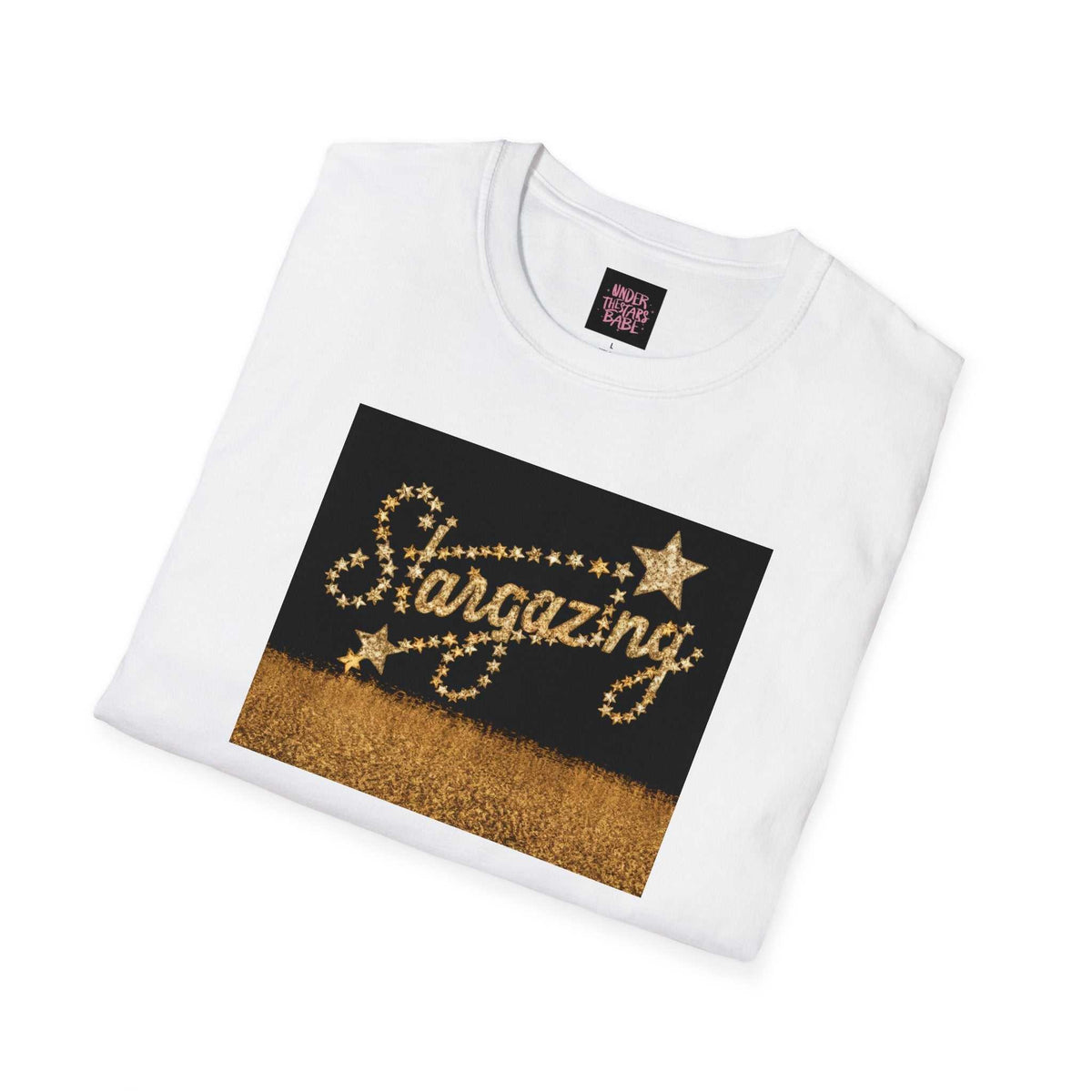 Stargazing Unisex Softstyle T-Shirt - Dreamy & Soft - Under the Stars Babe - underthestarsbabe