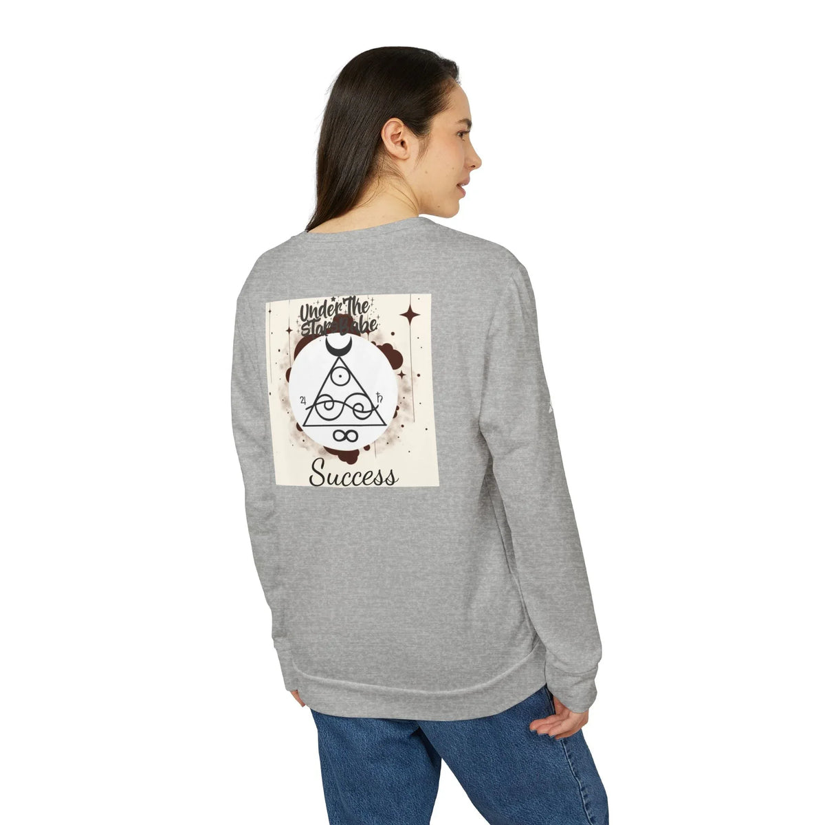 Success Sigil Adidas® Unisex Fleece Crewneck Sweatshirt - Under The Stars Babe - underthestarsbabe