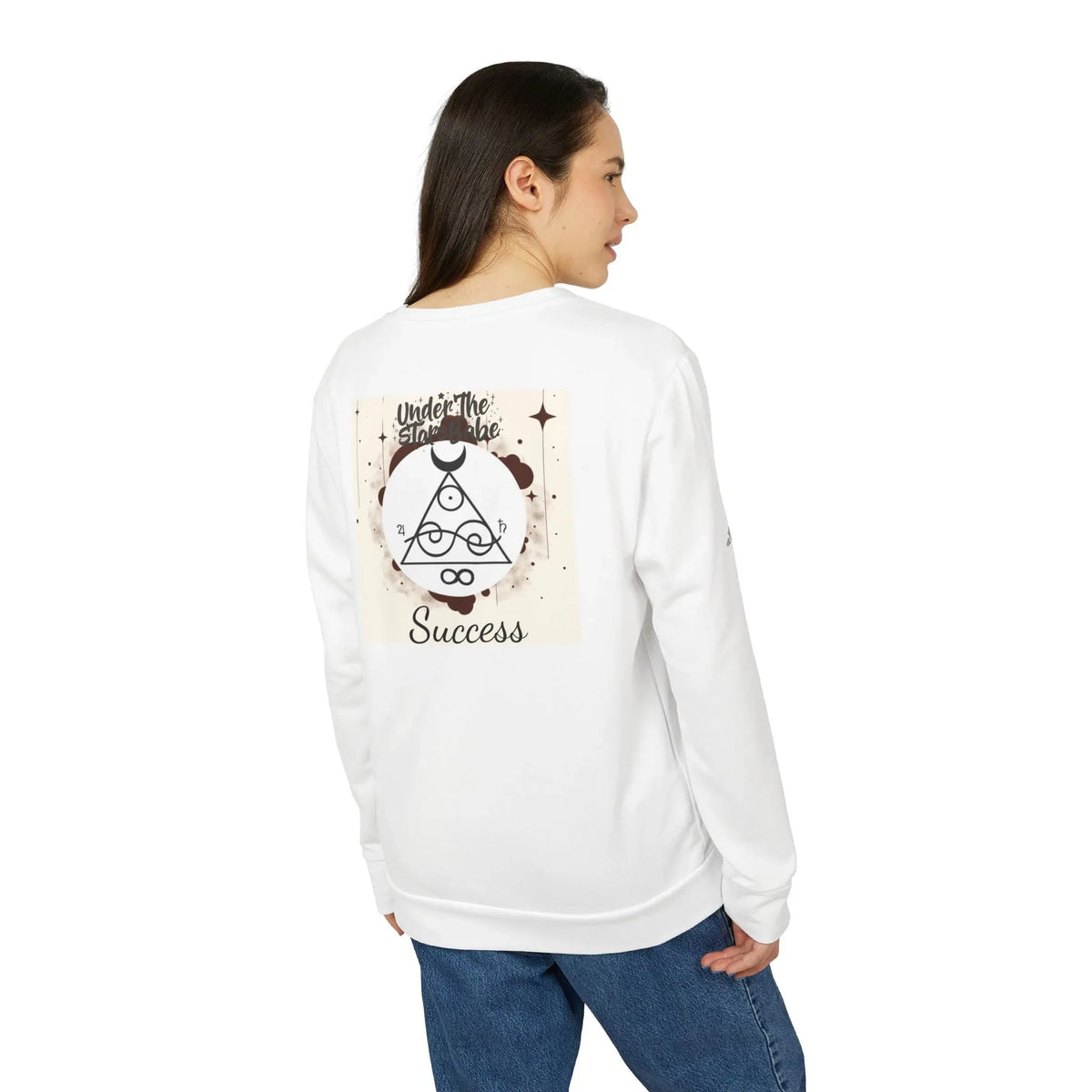 Success Sigil Adidas® Unisex Fleece Crewneck Sweatshirt - Under The Stars Babe - underthestarsbabe