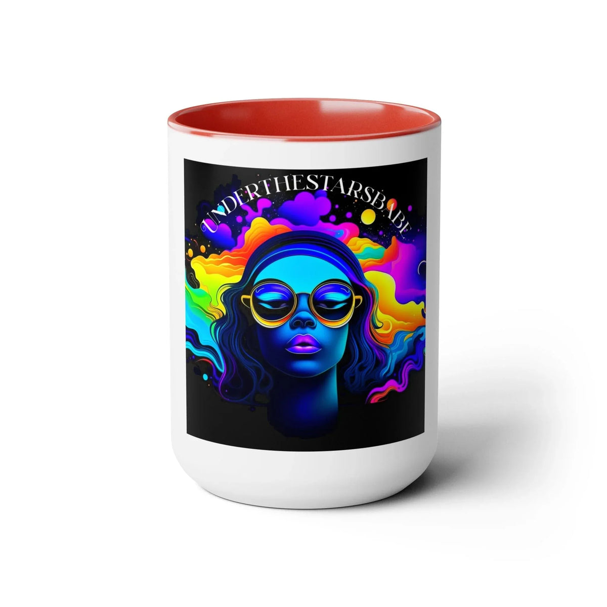 Under the Stars Babe Two-Tone Coffee Mug 15oz - Unique & Chic - Under the Stars Babe - underthestarsbabe