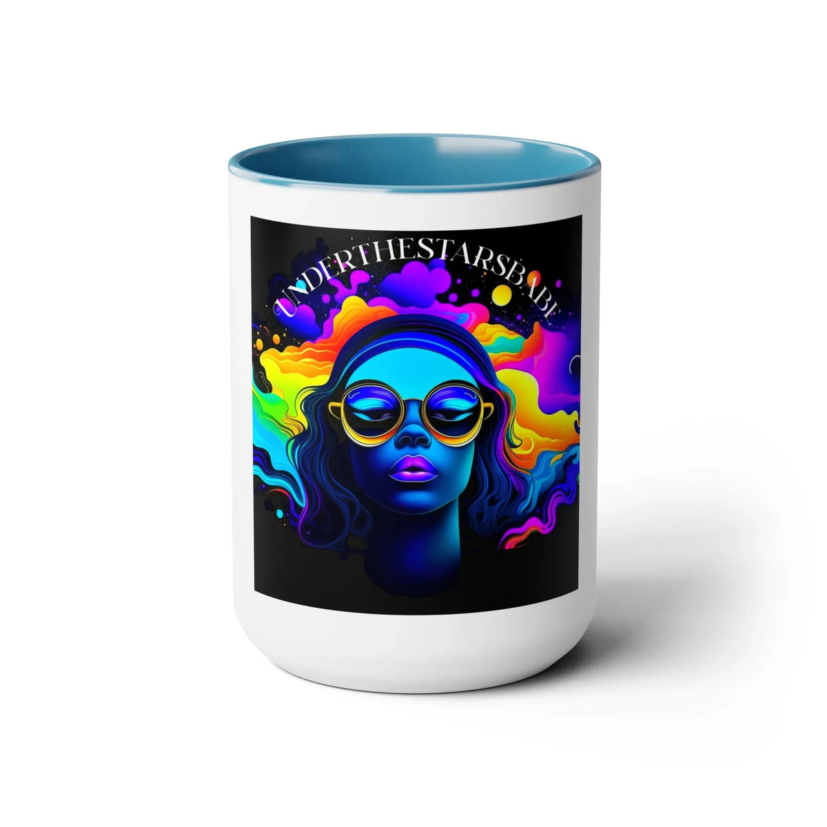 Under the Stars Babe Two-Tone Coffee Mug 15oz - Unique & Chic - Under the Stars Babe - underthestarsbabe