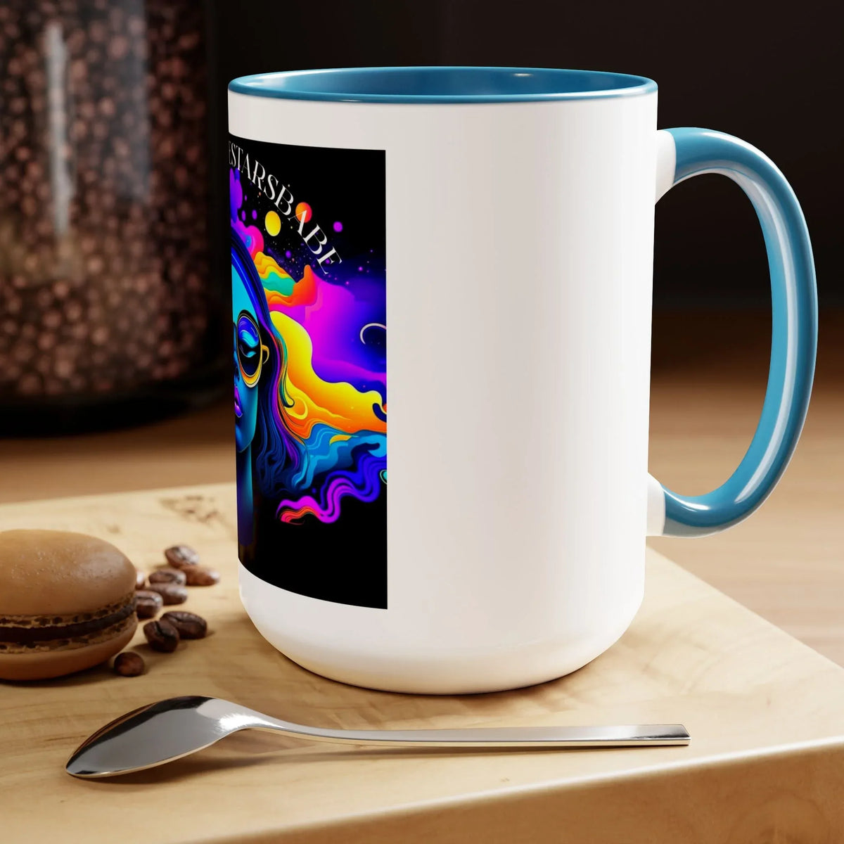 Under the Stars Babe Two-Tone Coffee Mug 15oz - Unique & Chic - Under the Stars Babe - underthestarsbabe