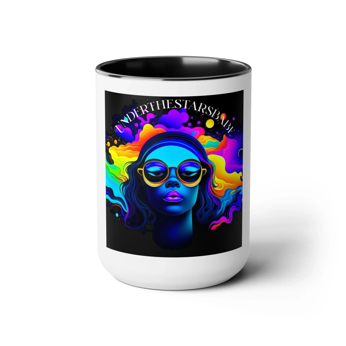Under the Stars Babe Two-Tone Coffee Mug 15oz - Unique & Chic - Under the Stars Babe - underthestarsbabe