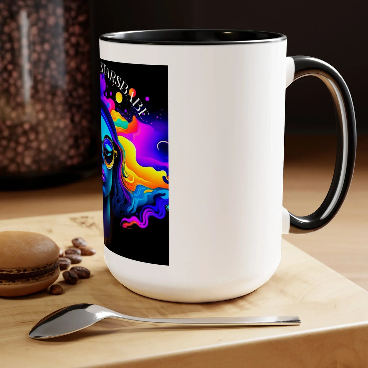 Under the Stars Babe Two-Tone Coffee Mug 15oz - Unique & Chic - Under the Stars Babe - underthestarsbabe