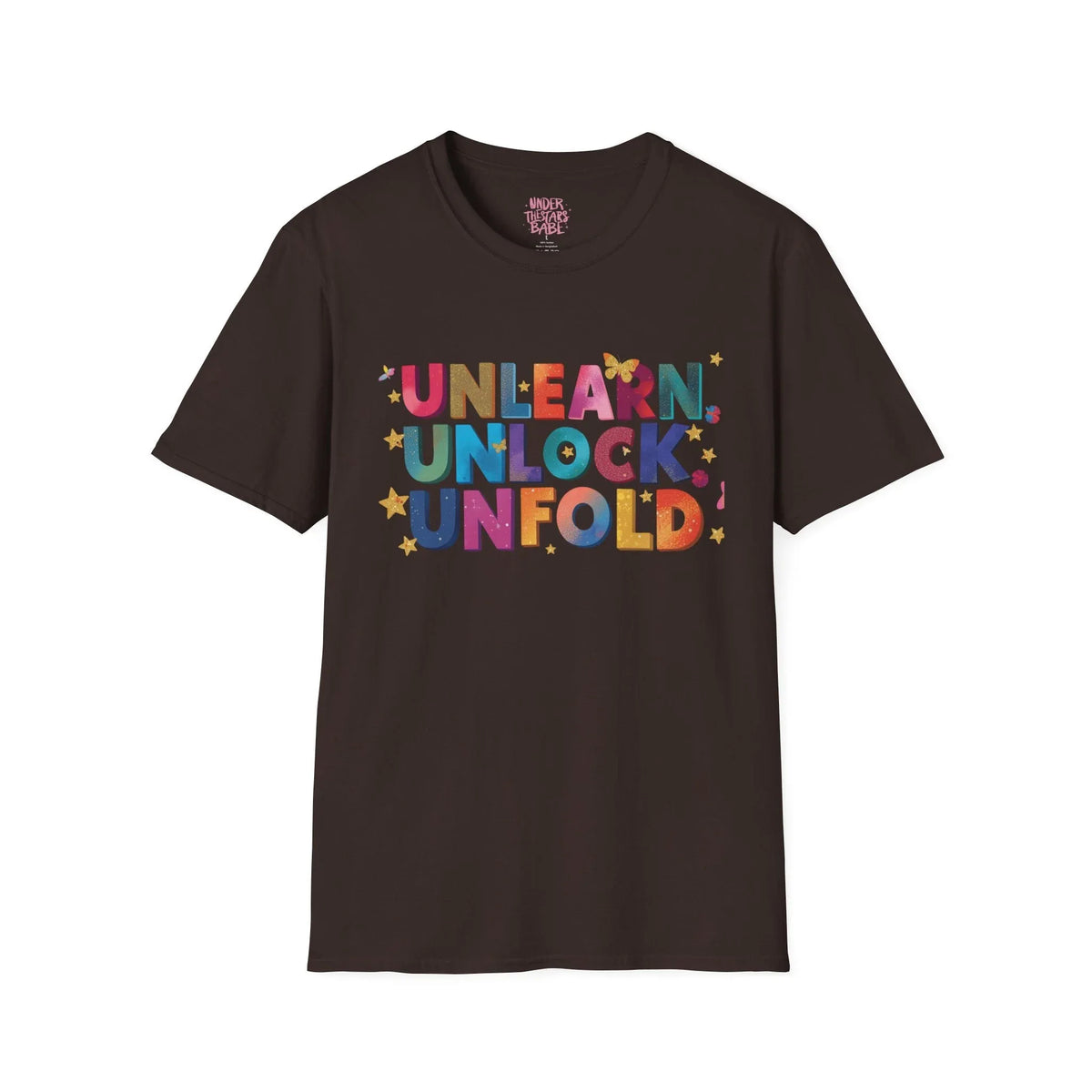 Unlearn Unlock Unfold Graphic Tee | Premium Cotton Streetwear - underthestarsbabe