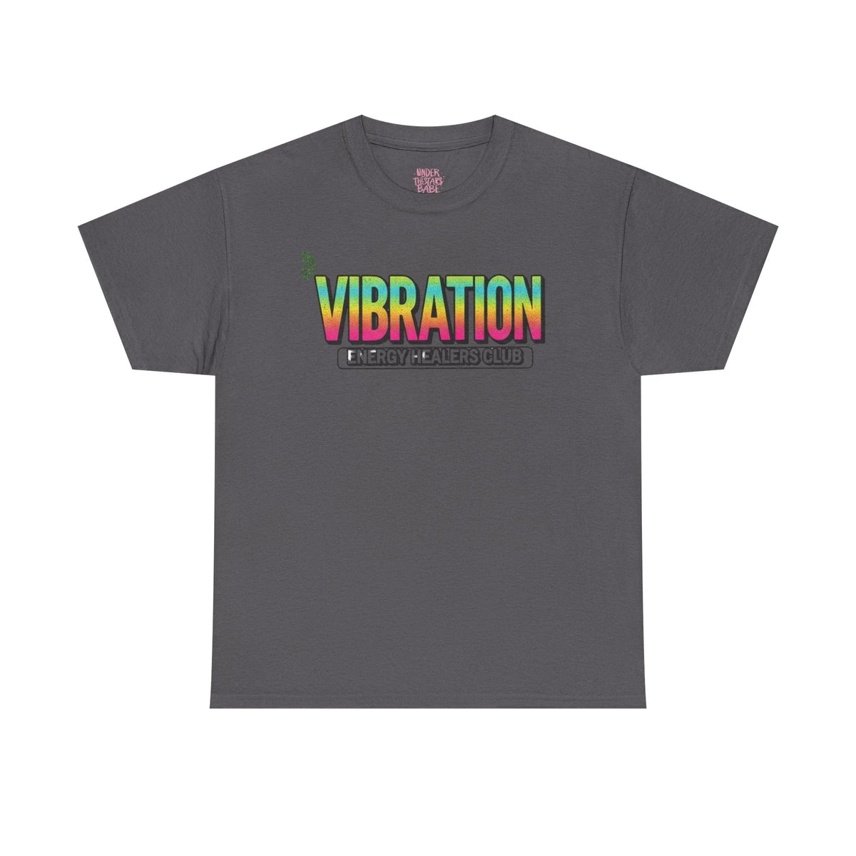 Vibration Healers Club Tee — Spiritual Energy Graphic T‑Shirt - underthestarsbabe
