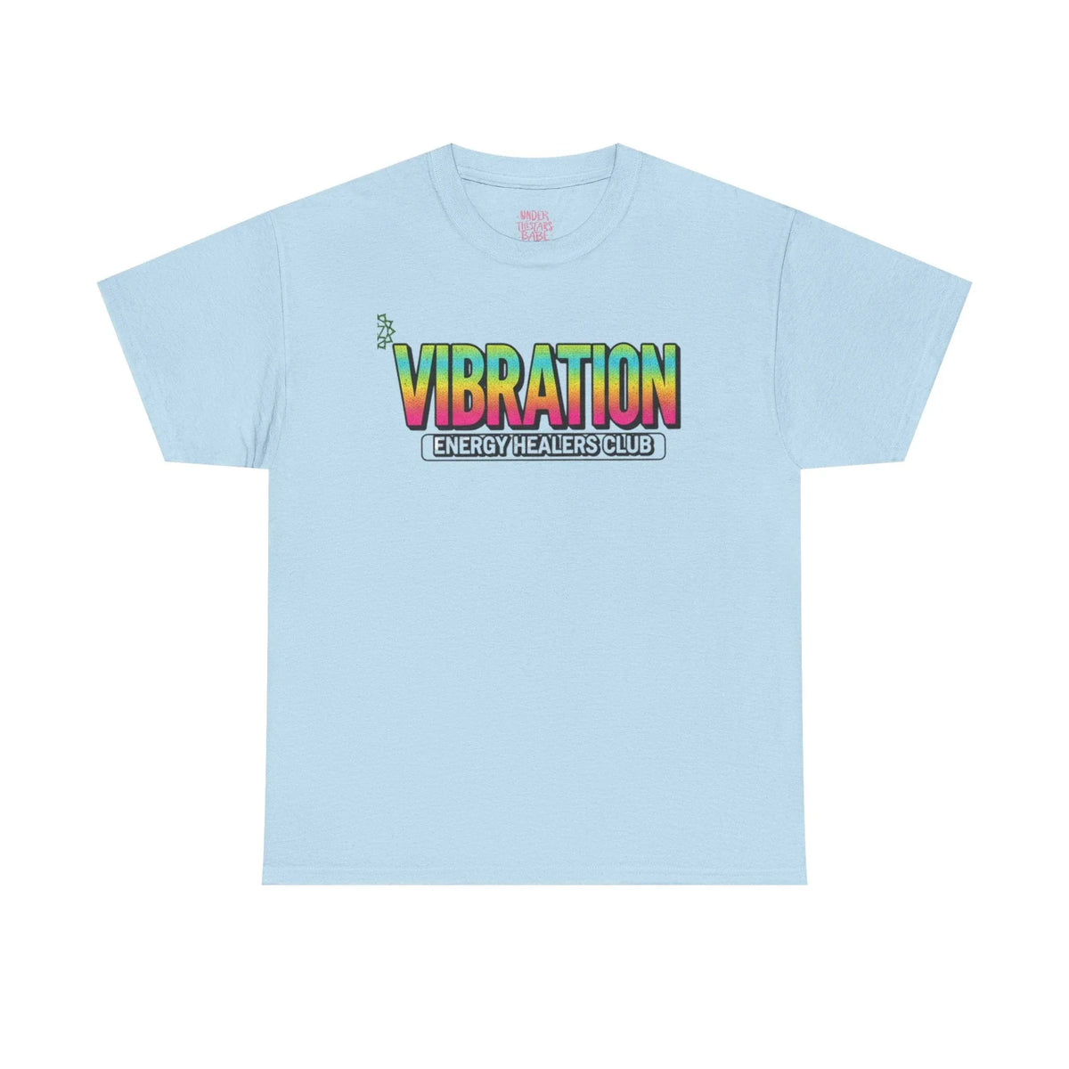 Vibration Healers Club Tee — Spiritual Energy Graphic T‑Shirt - underthestarsbabe