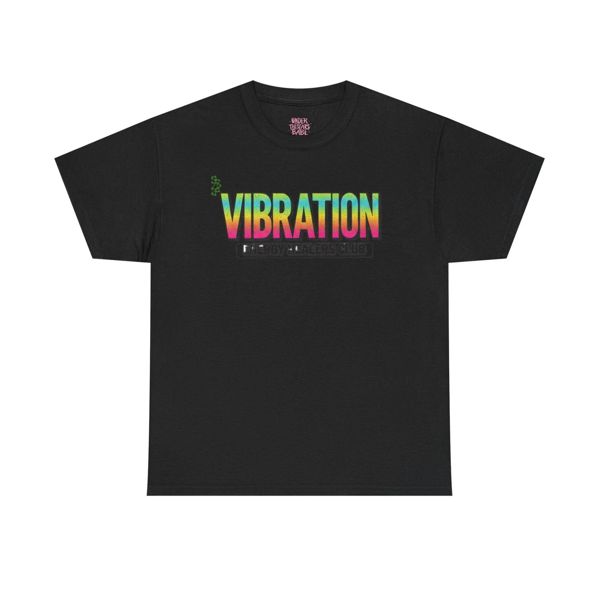 Vibration Healers Club Tee — Spiritual Energy Graphic T‑Shirt - underthestarsbabe