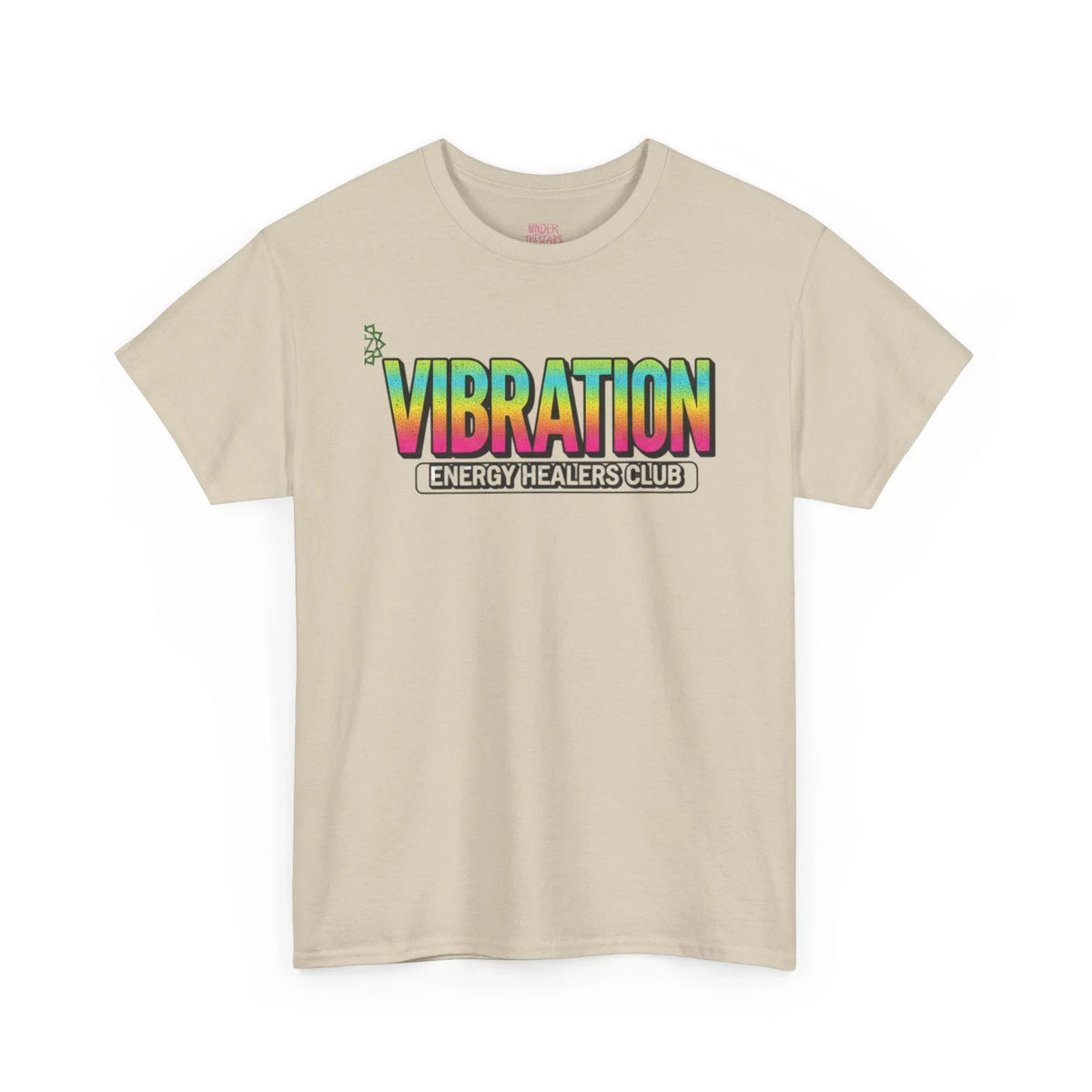Vibration Healers Club Tee — Spiritual Energy Graphic T‑Shirt - underthestarsbabe