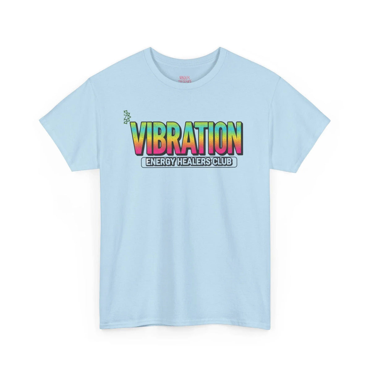 Vibration Healers Club Tee — Spiritual Energy Graphic T‑Shirt - underthestarsbabe