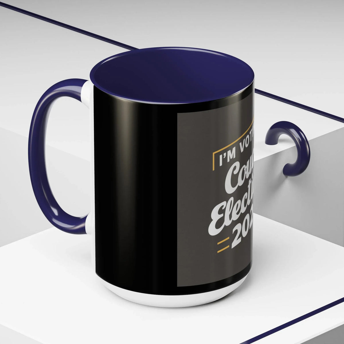 Voting Couch Accent Mug 11-15oz - Political & Fun - Under the Stars Babe - underthestarsbabe