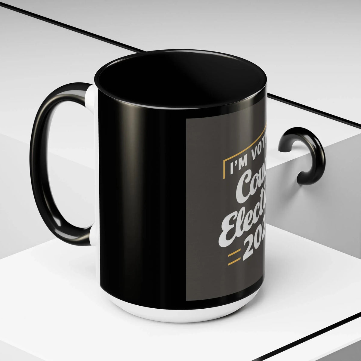 Voting Couch Accent Mug 11-15oz - Political & Fun - Under the Stars Babe - underthestarsbabe