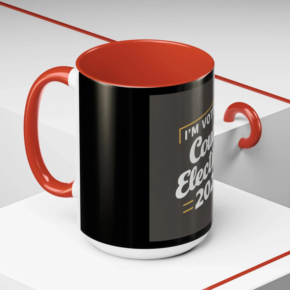 Voting Couch Accent Mug 11-15oz - Political & Fun - Under the Stars Babe - underthestarsbabe