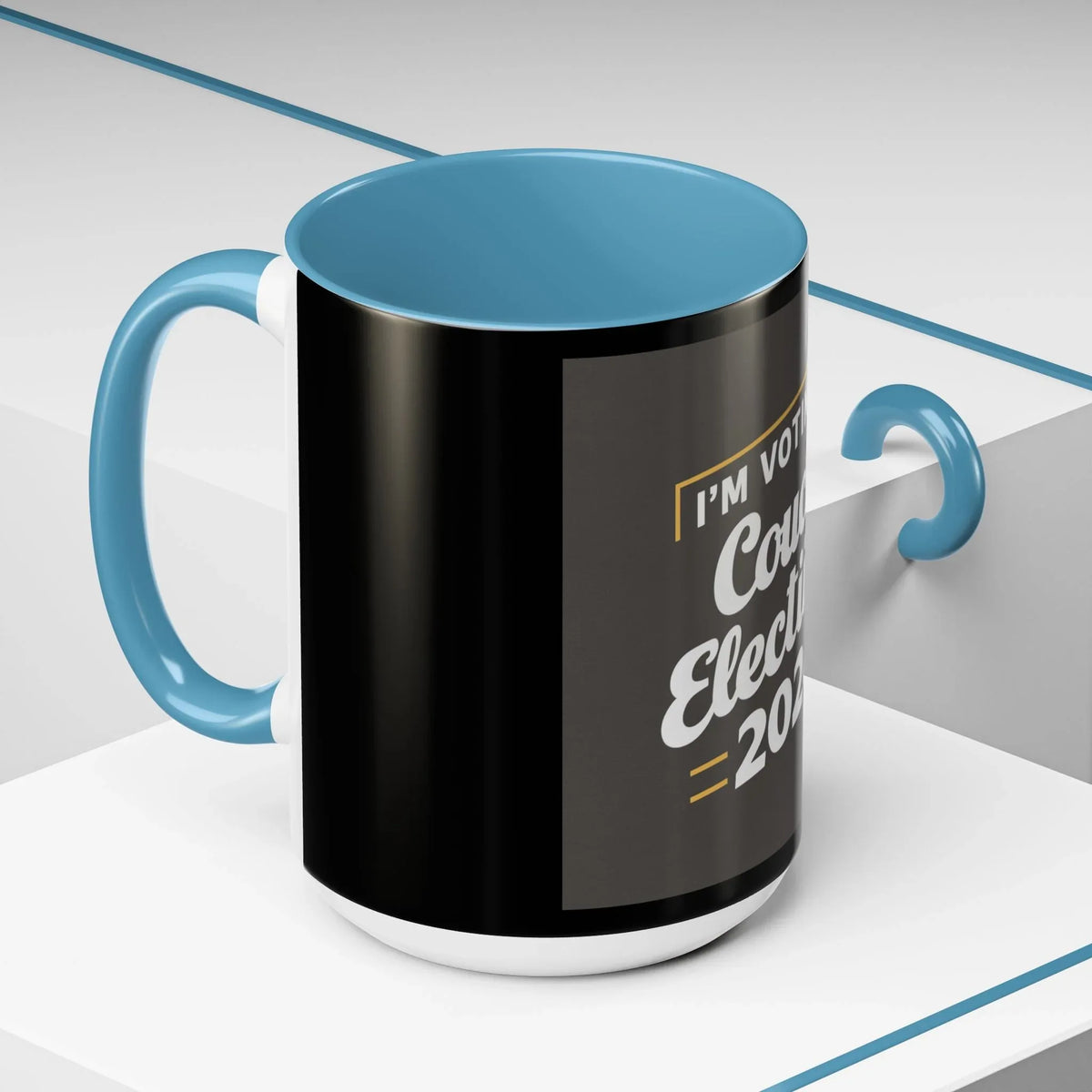 Voting Couch Accent Mug 11-15oz - Political & Fun - Under the Stars Babe - underthestarsbabe
